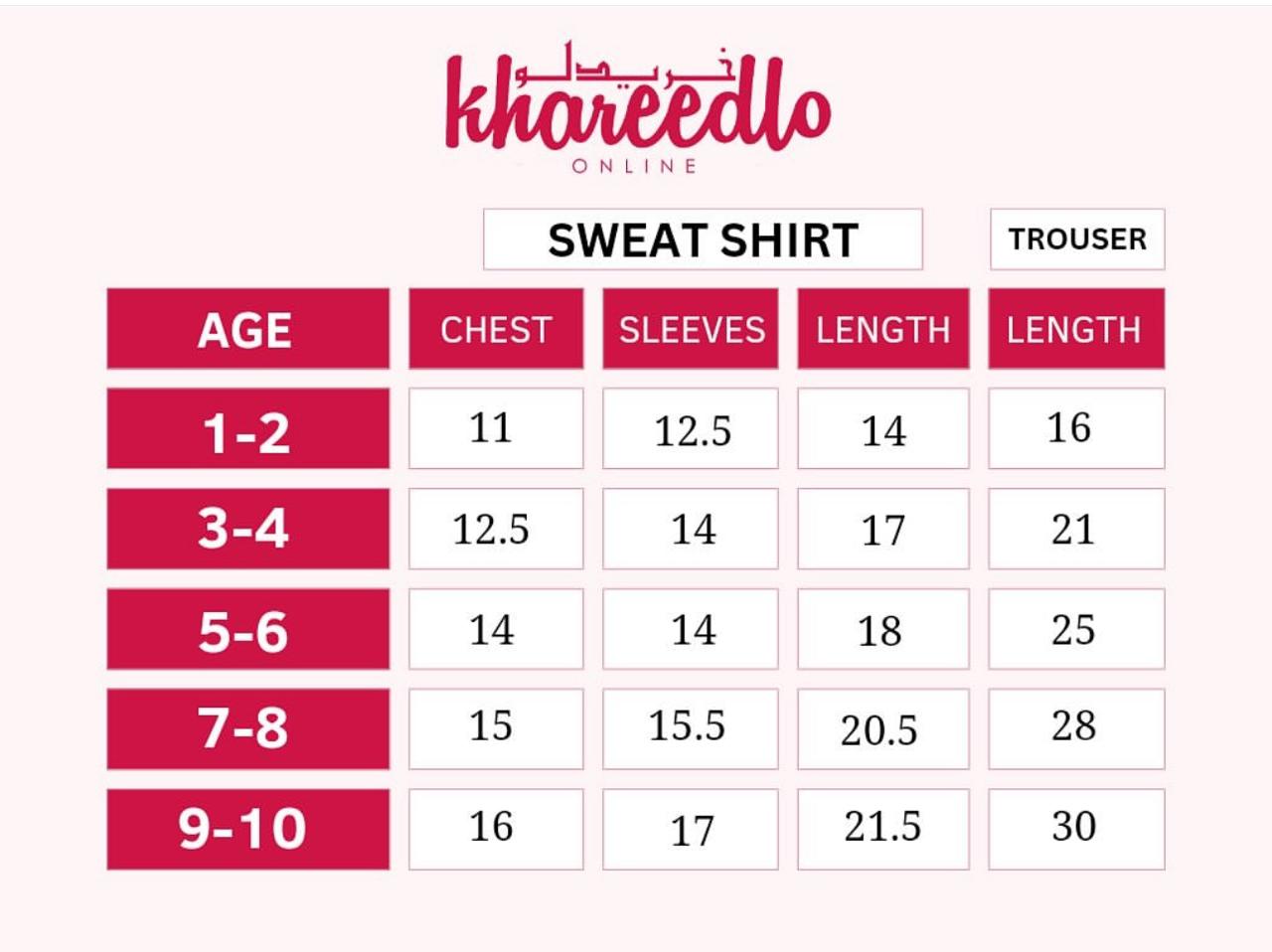 Pink with Small Rabit Sweat Shirt with Black Trouser for Kids (CC-104)