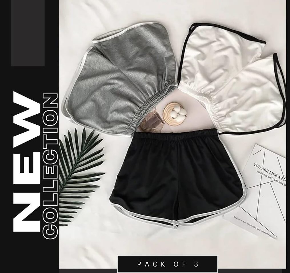 Pack of 3 Relaxing shorts for Women (C-C-0490)
