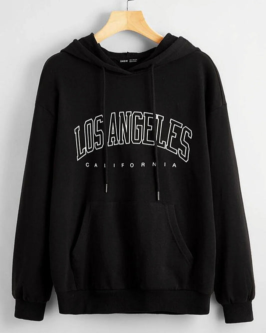 BLACK LOSE ANGELES CALIFORNIA HOODIE