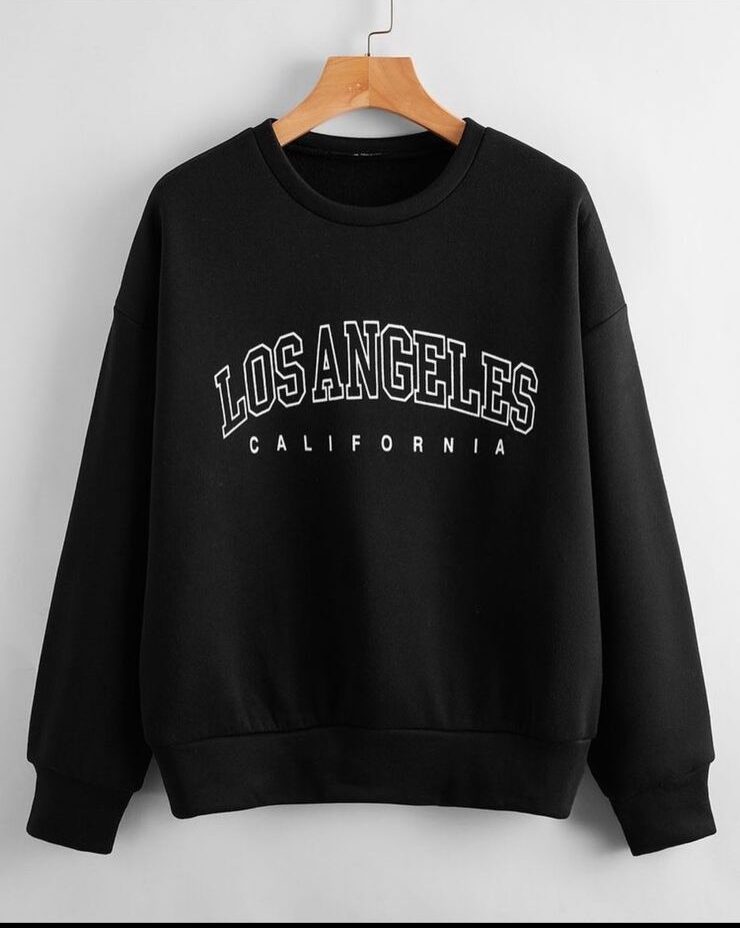 BLACK LOSE ANGELES SWEAT SHIRT