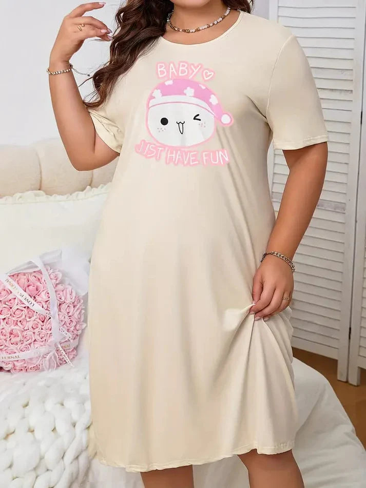 Skin Baby Kitty Print Long Shirt For Women (CC-089)