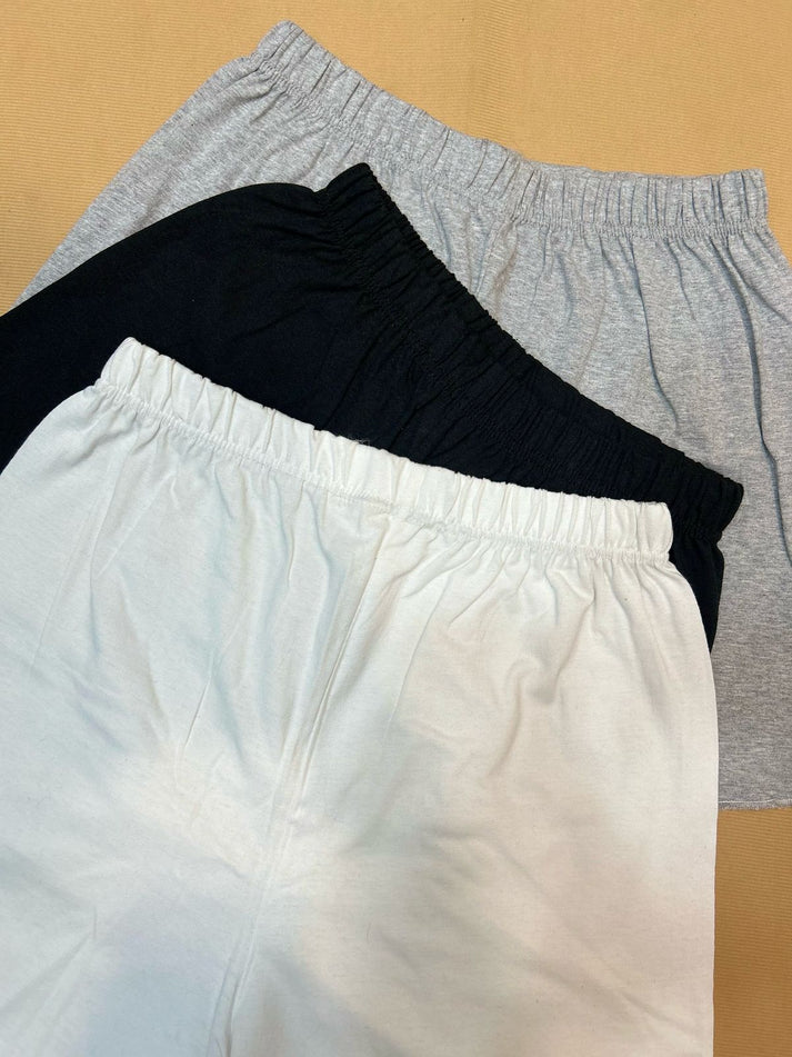 Pack Of 3 Plain Frills style Shorts For Ladies (CC-083)