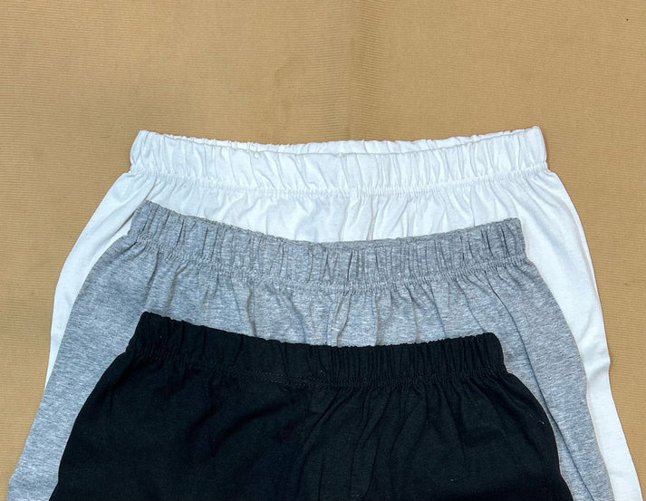 Pack Of 3 Plain Frills style Shorts For Ladies (CC-083)