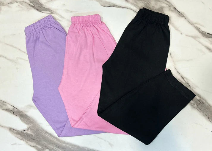 Pack Of 3 Kids Plain Trouser (CC-077)