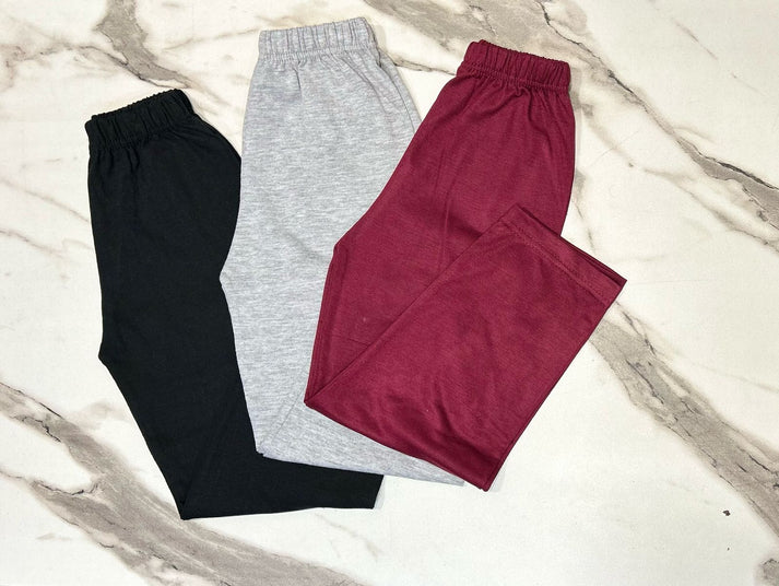 Pack Of 3 Kids Plain Trouser (CC-078)