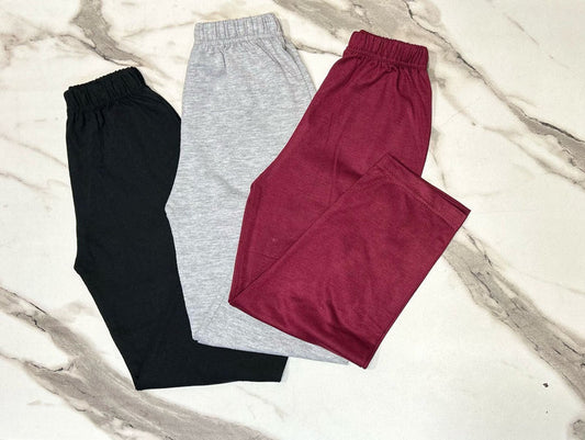 Pack Of 3 Kids Plain Trouser (CC-078)