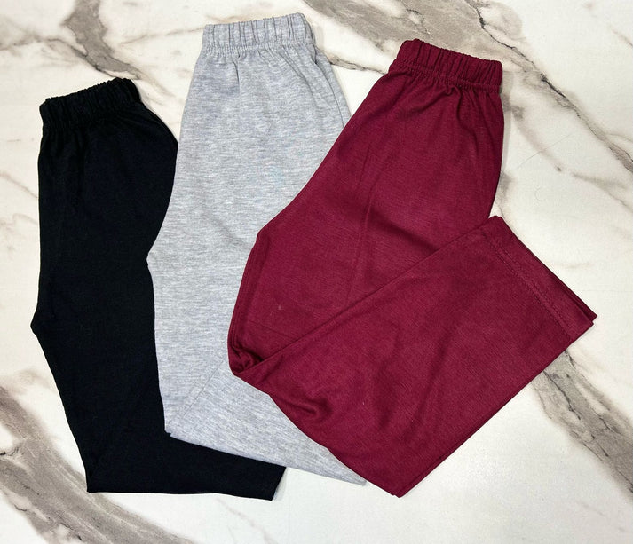 Pack Of 3 Kids Plain Trouser (CC-078)