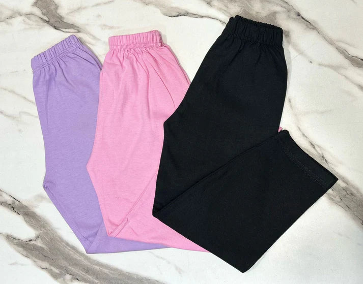 Pack Of 3 Kids Plain Trouser (CC-077)