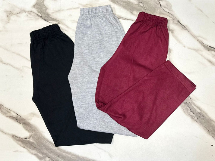 Pack Of 3 Kids Plain Trouser (CC-078)